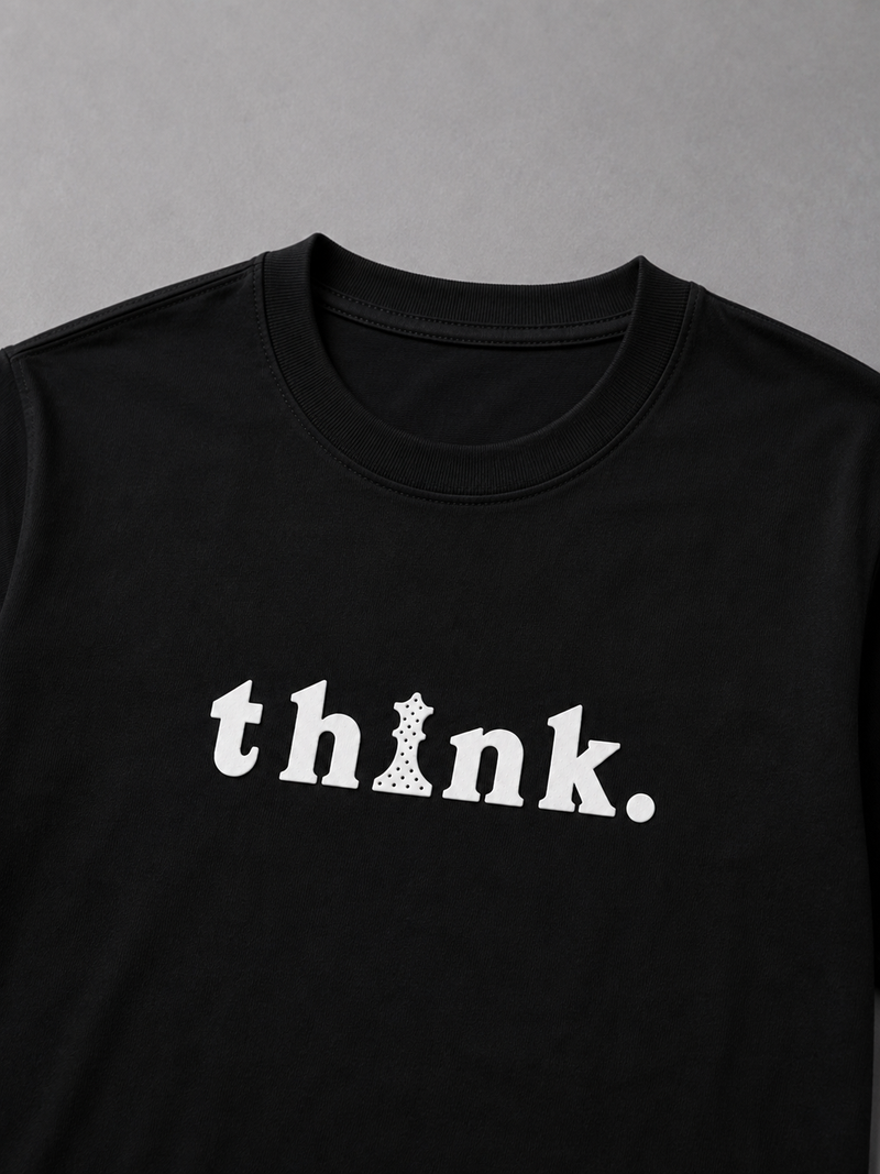 Think Oversized Tee – Black
