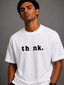 Think Oversize Tee – White