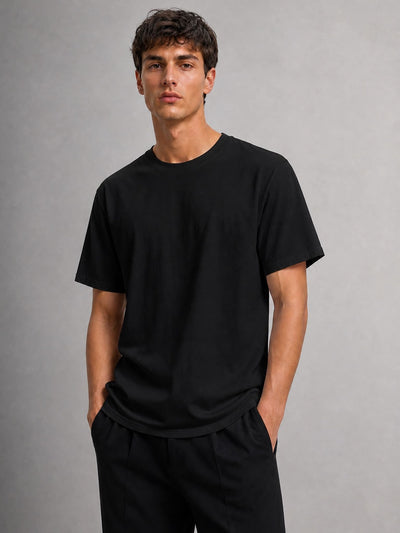 Regular Fit Heavyweight T-Shirt – Black