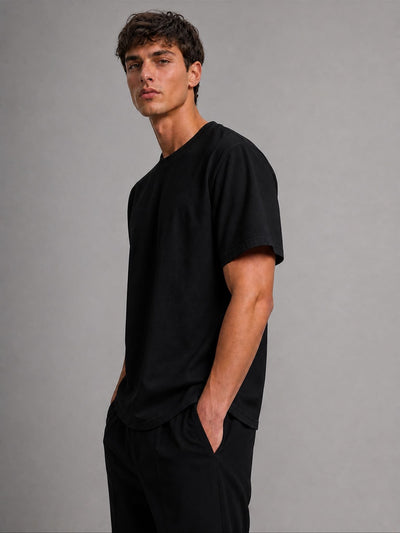 Regular Fit Heavyweight T-Shirt – Black
