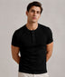 Relaxed Fit Henley T-Shirt – Black