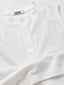 Relaxed Fit Sleeveless Henley T-Shirt – White