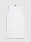Basic Ribbed Tank Top – White