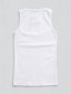 Basic Ribbed Tank Top – White