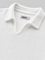 Relaxed Fit Textured Polo T-Shirt – White