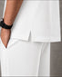 Relaxed Fit Interlock Polo Set White