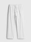 Pleated Wide-Leg Interlock Trousers White
