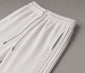 Pleated Wide-Leg Interlock Trousers White