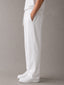 Relaxed Fit Straight Interlock Trousers White