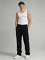 Relaxed Fit Straight Interlock Trousers Black
