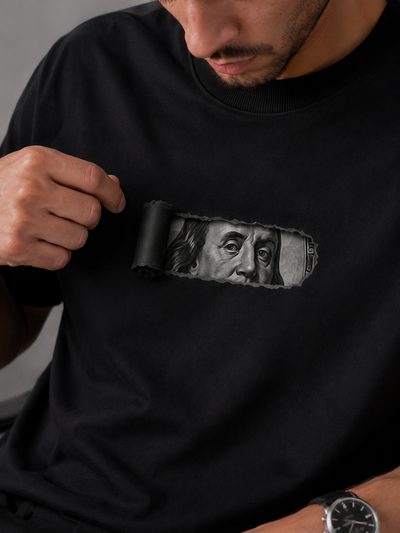 Currency Regular Fit Tee – Black