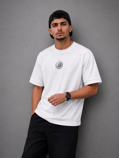 Bitcoin Oversize Tee – White
