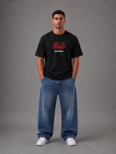 No Context Regular Fit Tee – Black