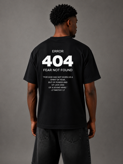 Error 404 Tee – Black