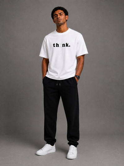 Think Oversize Tee – White