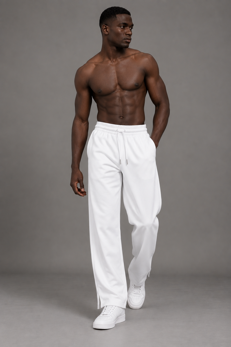Interlock Relaxed Pant – White