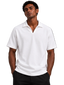Interlock Polo Tee – White