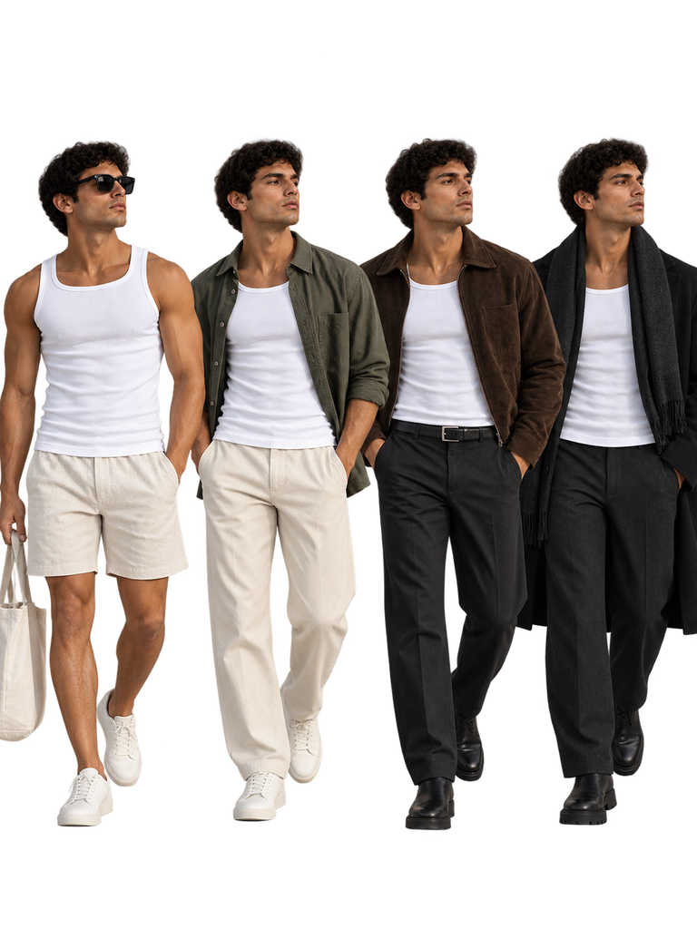 Ribbed Tank Top Bundle (3-Pack) – White