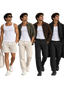 Ribbed Tank Top Bundle (3-Pack) – White