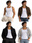 Ribbed Tank Top Bundle (3-Pack) – White