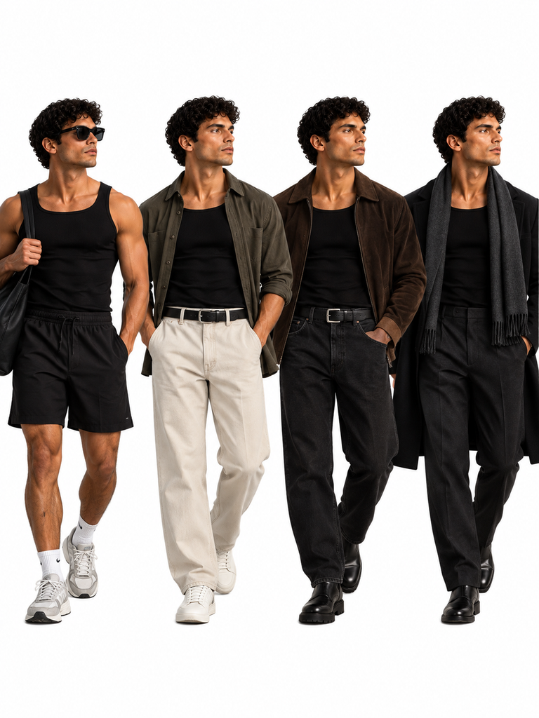 Ribbed Tank Top Bundle (3-Pack) – Black