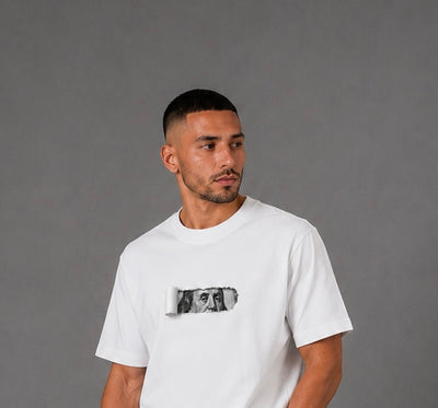Currency Regular Fit Tee – White