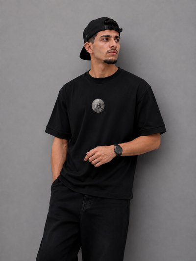 Bitcoin Oversize Tee – Black