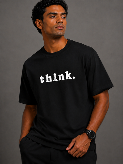 Think Oversize Tee – Black