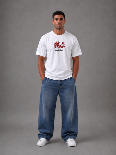 No Context Regular Fit Tee – White