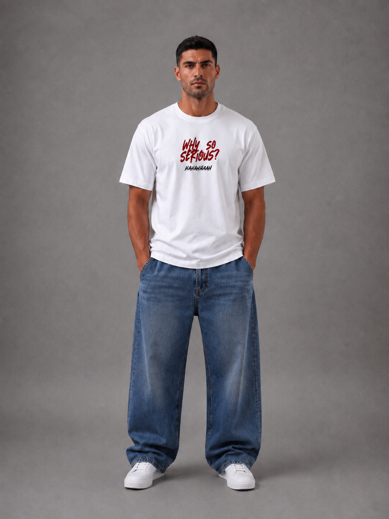 No Context Oversized Tee – White