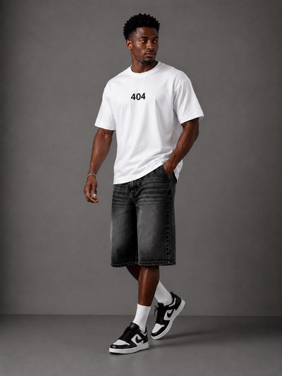 Error 404 Oversize Tee – White