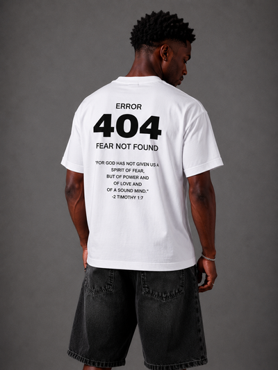 Error 404 Oversize Tee – White