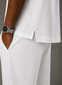 Interlock Polo Tee – White