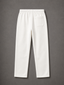 Relaxed Fit Straight Interlock Trousers White