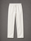 Relaxed Fit Straight Interlock Trousers White