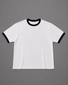 Ringer Interlock Tee Boxy Fit – White