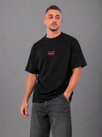 Zero to One Heavyweight Tee – Black
