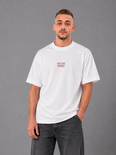 Zero to One Heavyweight Tee – White