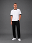 Ringer Interlock Tee Boxy Fit – White